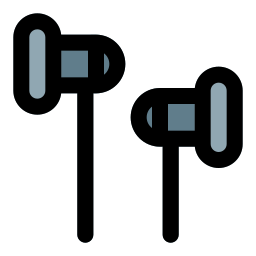 Music earphones icon