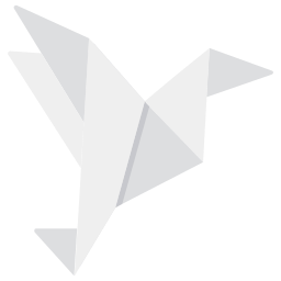 animal de origami icono