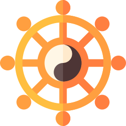 Колесо дхармы иконка