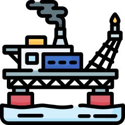 piattaforma petrolifera icona