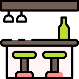 bancone da bar icona