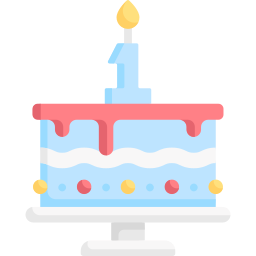 bolo de aniversário Ícone