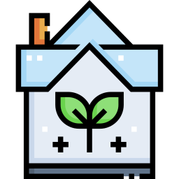 Eco house icon