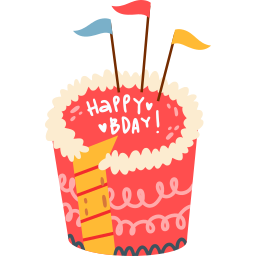pastel de cumpleaños sticker