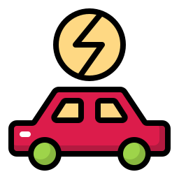 Electric car icon