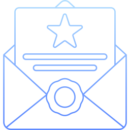 Recommendation letter icon