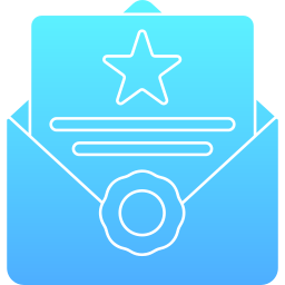 Recommendation letter icon