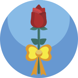kwiat róży ikona