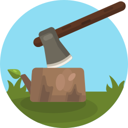Axe tool icon