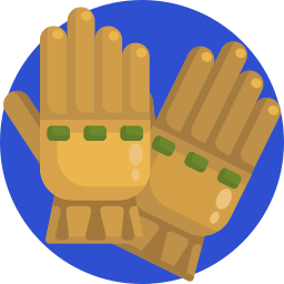 guantes de la mano icono