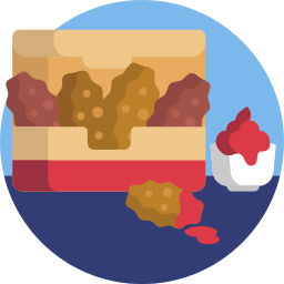 Fried chicken icon