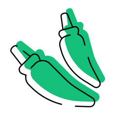 groene spaanse peper icoon
