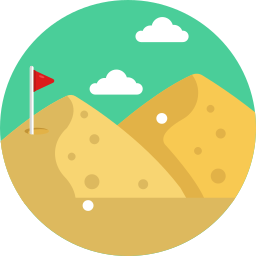 drapeau de golf Icône