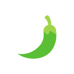 Green chili pepper icon