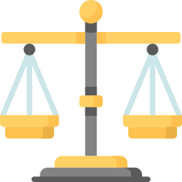 skala prawa ikona