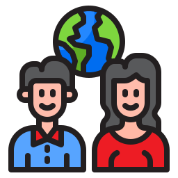 Mother earth day icon