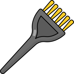 Hair dye brush icon