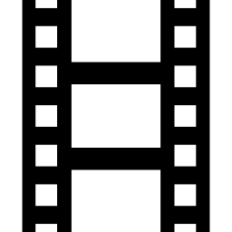 striscia di pellicola o video icona