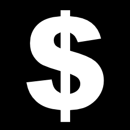 segno di denaro in una piazza icona