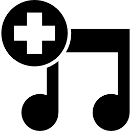 Add a song interface symbol icon