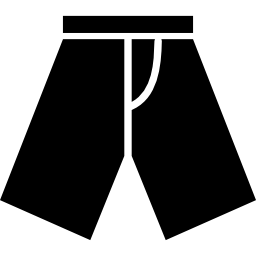 mannelijke zwarte short icoon