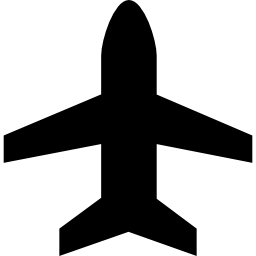 siluetta dell'aereo icona