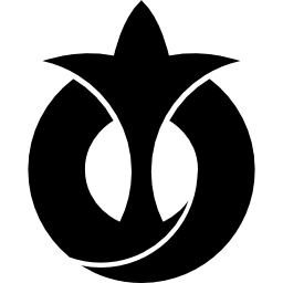 símbolo abstracto de la bandera japonesa de aichi icono