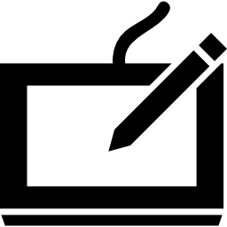 Drawing tablet digital tool icon