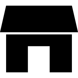 czarny kształt domu ikona