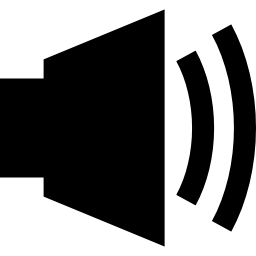 símbolo de interface de alto-falante de som Ícone