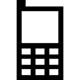 telefon komórkowy z guzikami ikona