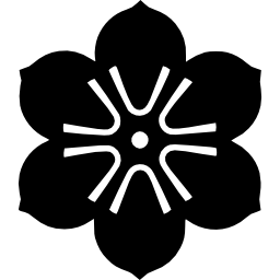 Saga japan flag symbol of a flower icon