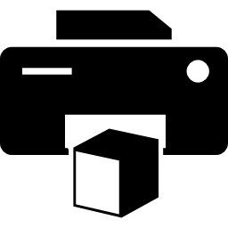 simbolo della stampante 3d icona