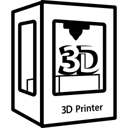 simbolo della stampante 3d icona