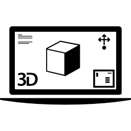 3d print afbeelding op monitor icoon