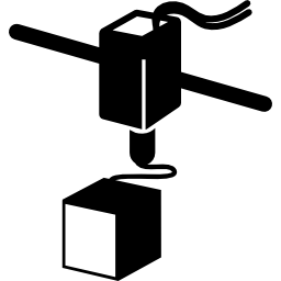 strumento stampante 3d funzionante icona