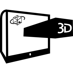símbolo de impresión 3d icono