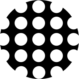 círculo con puntos icono