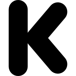 Navigate to start letter K sign icon