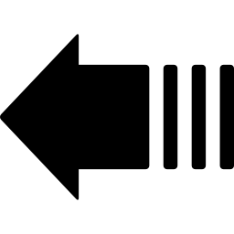 variante freccia nera sinistra icona