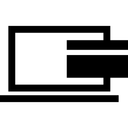 karta kredytowa na laptopie ikona