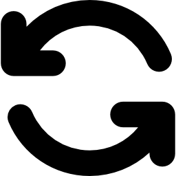 cerchio di coppia di frecce icona