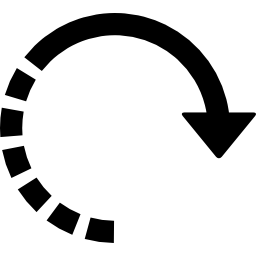 cirkelvormige pijlvariant icoon