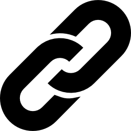 simbolo dell'interfaccia di collegamento ruotato a destra icona