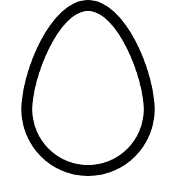 contorno de huevo icono