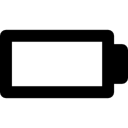 Empty battery interface status symbol icon