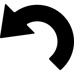 freccia circolare sinistra icona
