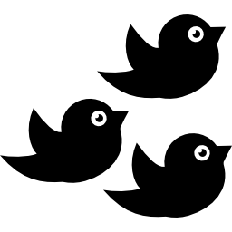 grupo de aves icono