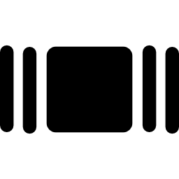 simbolo web quadrato e linee icona