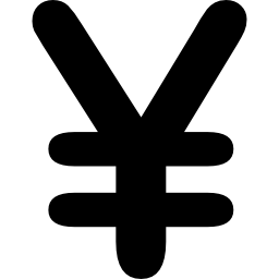 signo del yen icono